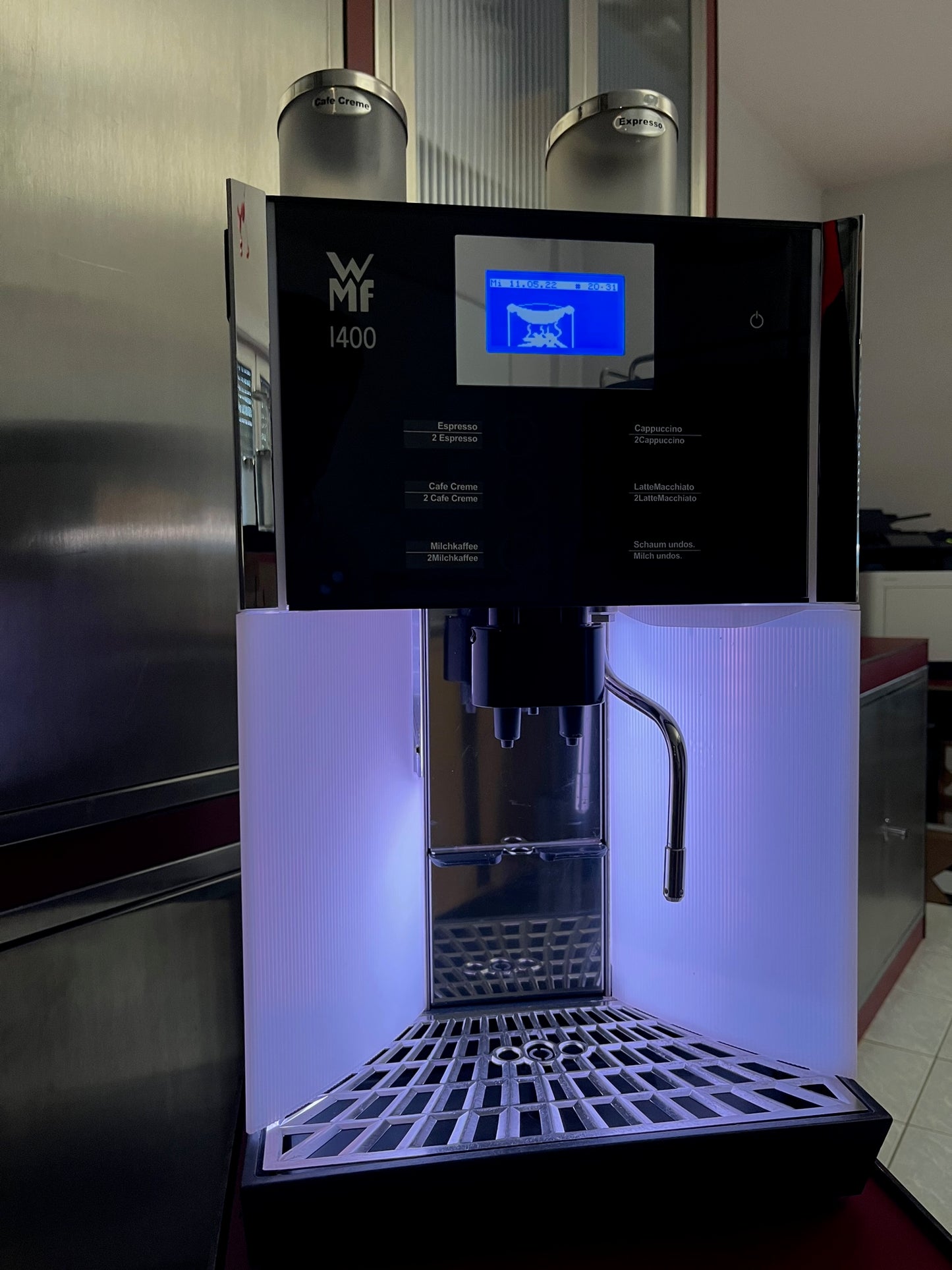 WMF Presto / Schaerer Factory usw. LED Seitenbeleuchtung Komplettset - Anschlussfertig